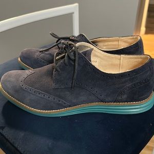 Cole Haan LunarGrand Suede Wingtip